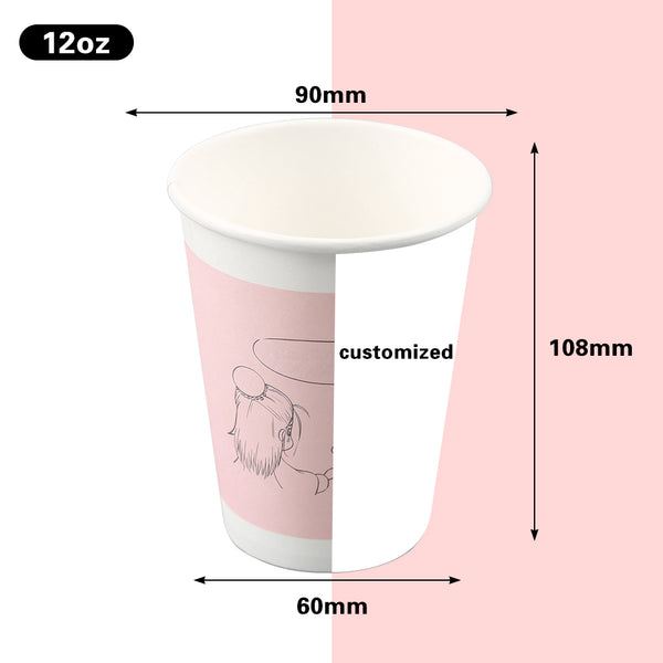 Cheap 12 OZ Uovgoo Double Wall Paper Cup For Coffee Personalized Designed  Logo Wholesale Online
